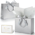 DOYIDE 30 Pack Gift Bags Medium Size with Ribbon &Tissue Paper, 9"x7"x3.1" by DOYIDE