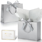 DOYIDE 30 Pack Gift Bags Medium Size with Ribbon &Tissue Paper, 9"x7"x3.1" by DOYIDE