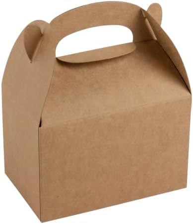 Restaurantware Kraft Paper Gable Box Take Out Container, 25 Pack by Restaurantware