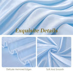 Large Blue Bow Decor, 24x16x79 Inches Big Silky Ribbon Bows for Room Wall Door Decorations Oversized Coquette Stain Bow Party Decorations for Birthday Bridal Baby Shower Wedding Photo Booth Backdrop - Image 5