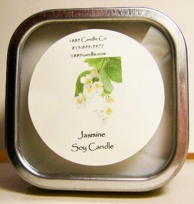 Baby Shower Soy Candle Favors - 10 2oz Softly Scented Soy Candles in Window Top Tins (Floral) - Image 4