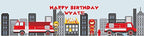 100 Fire Figher Kids Party Water Bottle Labels Birthday Party Easy to Use Self Stick Labels - Image 2
