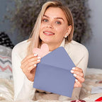 Darling Souvenir A7 Lavender Invitation Envelopes (5 1/4 x 7 1/4) Euro V-Flap 80 LBS Ideal for Weddings, Birthday, Invitations, Baby Shower,Greeting Cards -Packs & Color Available - Image 4