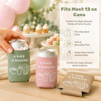 49 Pcs A Baby Is Brewing Baby Shower Favors for Guests, Can Cooler Sleeves - Image 3