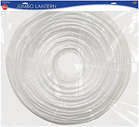 Beistle White Jumbo Paper Lantern Hanging Decoration for Weddings, Bridal Showers, Graduation Parties - Image 5