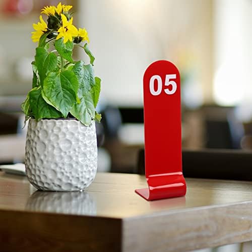 Tuanse 1-30 Table Order Numbers,Restaurant Double Sided Acrylic Sign, Red - Image 5