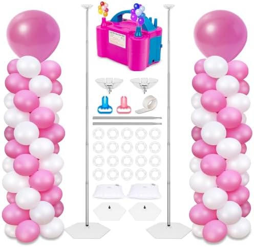Balloon Column Stand Kit with Electric Balloon Pump by Toosci