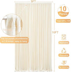 10 Panels Champagne Backdrop Curtain for Baby Shower Wrinkle Free 50ft x 10ft Backdrop Drapes Panels for Parties Wedding Bridal Shower Birthday Photo Photography Fabric Background Decoration - Image 5