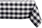 DII Buffalo Check Collection, Classic Farmhouse Tablecloth, Tablecloth, 60x120, Black & White by DII