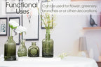 TBWIND 12pcs Green Glass Bud Vases Set, Small Vases for Flowers - Image 4