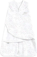 HALO 100% Cotton Sleepsack Swaddle, 3-Way Adjustable Wearable Blanket, TOG 1.5, Midnight Moons Pink, Newborn, 0-3 Months by HALO