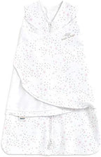 HALO 100% Cotton Sleepsack Swaddle, 3-Way Adjustable Wearable Blanket, TOG 1.5, Midnight Moons Pink, Newborn, 0-3 Months by HALO