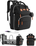 ISMGN Diaper Bag Backpack with Changing Station, Baby Bags for Boys, Black by ISMGN