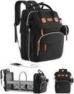 ISMGN Diaper Bag Backpack with Changing Station, Baby Bags for Boys, Black by ISMGN