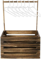 Suzile Baby Shower Crate Wooden Closet Baby Basket Gift,Black Walnut Color by Suzile