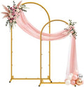 Wedding Arch Backdrop Stand 5FT, 6FT Gold Metal Arch Stand Set of 2, Balloon Arch Stand for Wedding Baby Shower Birthday Ceremony Party Graduation Decoration by Chesjin