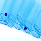 MDS Pack of 100 Organza Chair Sashes for Wedding & Event Décor – Blue - Image 4