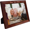 PersonalizationStreet - Religion Occasions: Baptism Personalized 8" x 10" Horizontal Dark Walnut Wood Photo Frame with Free Custom Engraving, Shipping and Photo Print of Your Special Photograph by PersonalizationStreet%C2%AE