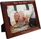 PersonalizationStreet - Religion Occasions: Baptism Personalized 8" x 10" Horizontal Dark Walnut Wood Photo Frame with Free Custom Engraving, Shipping and Photo Print of Your Special Photograph by PersonalizationStreet%C2%AE