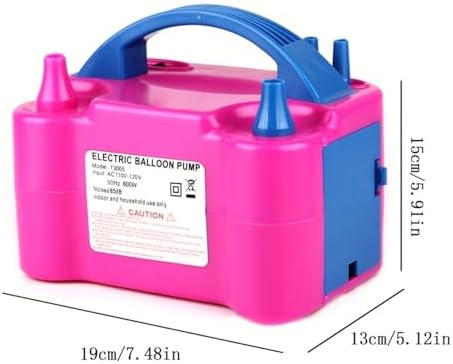 Balloon Pump Electric, Portable Automatic Dual Nozzle Inflator 600W with Tying Tools for Birthday Gender Reveal Baby Shower Balloons Party Decorations - Image 7