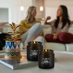 YOROXRG Scented Candles Gifts Set 12 Pack Soy Wax Travel Tin Jar Candles for Home 3.05 OZ for Mom for Christmas, Birthday, Thanksgiving, Mother's Day,Father'Day(Black) - Image 5