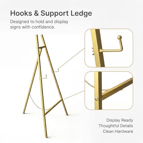 Ns Jymb Gold Easel Stand for Welcome Sign and Wedding Decor - Image 7