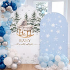 Mindsoft 2 Set Baby It's Cold Outerside Arch Backdrop Cover 7.2ft 6.6ft by Mindsoft