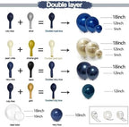 Royal Blue Gold Balloon Arch Double Stuffed Latex Bobo Pearl Gold Balloon Garland Navy Ruby Blue Balloons for Birthday Baby Shower New Year Wedding Prom Business Opening Party Decor - Image 4
