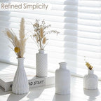 TBWIND 12 Pcs Matte White Glass Bud Vase Set - Image 4