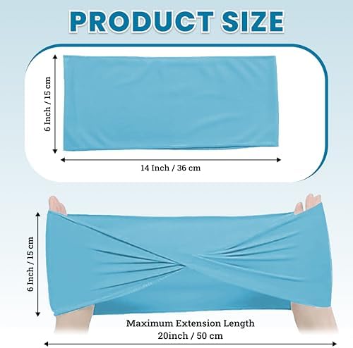 MDS Pack of 200 Spandex Chair Sashes Without Slider Buckles – Blue - Image 2
