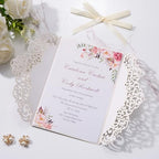 50PCS Gold Wedding Invitations, with Blank Cards Custom Your Party Invites - Image 6