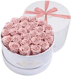 Prifroti 27 Flowers in a Luxury Suede Box, Birthday Gifts for Women, Preserved Flowers, Mothers Day Roses Gift for Mom, Dusty Rose - Image 7