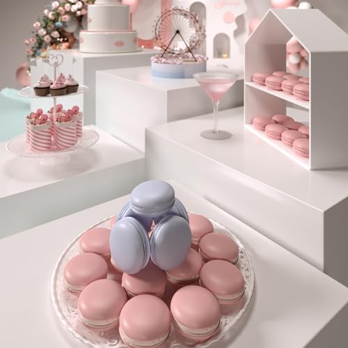 PecMuikee Buffet Risers, Food Risers for Buffet Table, Display Stand Shelf for Catering Dessert Collectibles Jewelry Figures Show, Acrylic Cube Display Nesting Risers with Hollow Bottoms 6PCS - Image 2