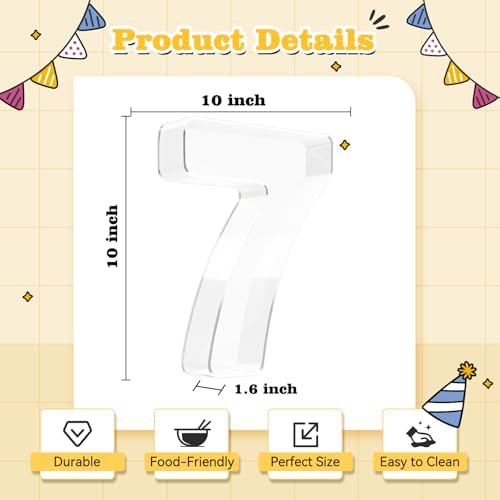 Ledido Reusable 10'' Fillable Acrylic Charcuterie Board Box Number 70 - Image 3