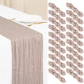 Showgeous 20 Pack Rosy Brown Cheesecloth Table Runner, 17 x 108 Inches by Showgeous