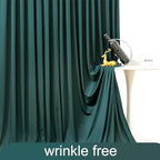 4 Panels Hunter Green Backdrop Curtain for Parties Wrinkle Free Dark Green Photo Curtains Backdrop Drapes Fabric Decoration for Baby Shower Birthday Party Photography 20ft(W) x 10ft(H) - Image 6