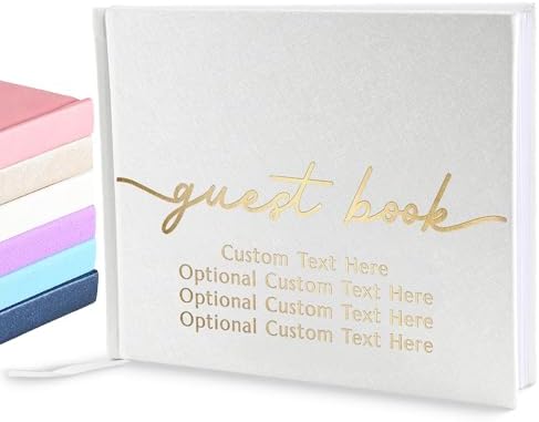 Promot Personalized Guestbook (White) - 110 110 Lined Pages by PROMOT