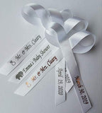 25 Personalized Ribbons Assembled Bows Custom Bridal Shower Favor Party Favors Wedding Bridesmaid Memorial Ribbons Funeral Baby Shower Invitations Mis XV años Quinceanera - Image 6
