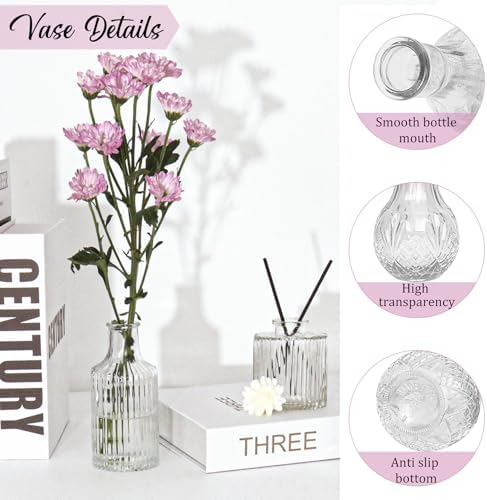 Set of 36 Glass Bud Vases Small Flower Vases for Centerpieces - Image 3