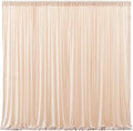 Apricot Champagne Backdrop Curtains-Wrinkle-Free Polyester Photography Drapes Party Curtain Background for Baby Shower Wedding Decorations- 40 X10FT by WishCare