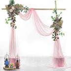 Pack of 1 Wedding Arch Drape Panel Fabric 30" x 100ft - Blush Pink - Image 2
