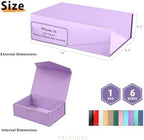 PACKHOME 6 Large Light Purple Gift Boxes 13.5x9x4.1in with Magnetic Lids - Image 2
