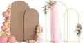 Wokceer Wedding Arch Backdrop Stand and Cover Set of 2,Arch and Nude Cover by Wokceer