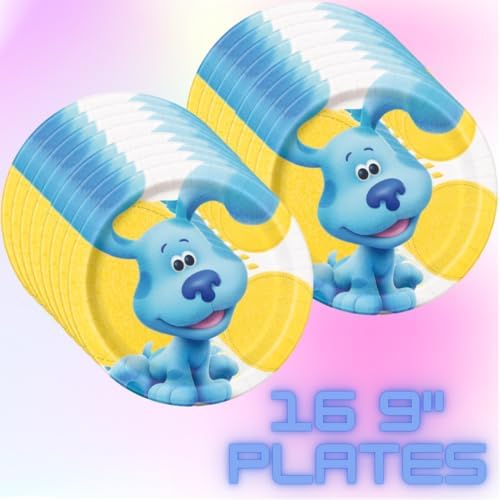 Blues Clues Party Supplies: Birthday Decorations, Plates, Cups, and Tableware for 16 Guests - Perfect for Birthday Party or Baby Shower - Image 2