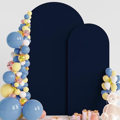 Wokceer Arch Backdrop Cover 7.2FT, 6FT Nude Brown Arch Cover Stretchy by Wokceer