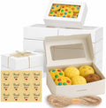 30 Pack 9x6x3in Cookie Boxes with Window, Bakery Boxes for Treats, Desserts by Leafiew