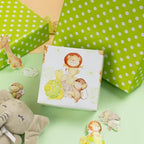 Homeral Baby Shower Jumbo Wrapping Paper Roll - Neutral Cute Safari Animals & Polka Dot Pattern, Reversible Green Newborn Gift Wrap for Baby Shower, 1st Birthday, Party - 30 Inch x 100 Feet - Image 6