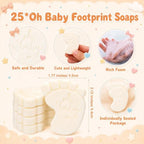 Vesici 25 Sets Baby Shower Favors for Guests Mini Handmade Footprint Scented Soap with Bottle Openers Keychains and Thank You Cards for Shower Gender Reveal Party Favors (Oh Baby) - Image 3