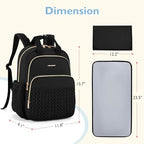 mommore Diaper Bag Backpack, Large Travel Baby Bag for Daily Essentials - Image 6