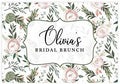 Andaz Press Custom Personalized Disposable Paper Placemats, 12 x 18 Inch, Set of 25, Custom Bridal Shower Navy Blue Floral, Tableware, Dining, Tabletop, Table Setting for Bridal Shower by AndazPress